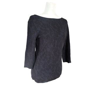 EMPORIO ARMANI V-Back Knit Blouse, Size M (46)